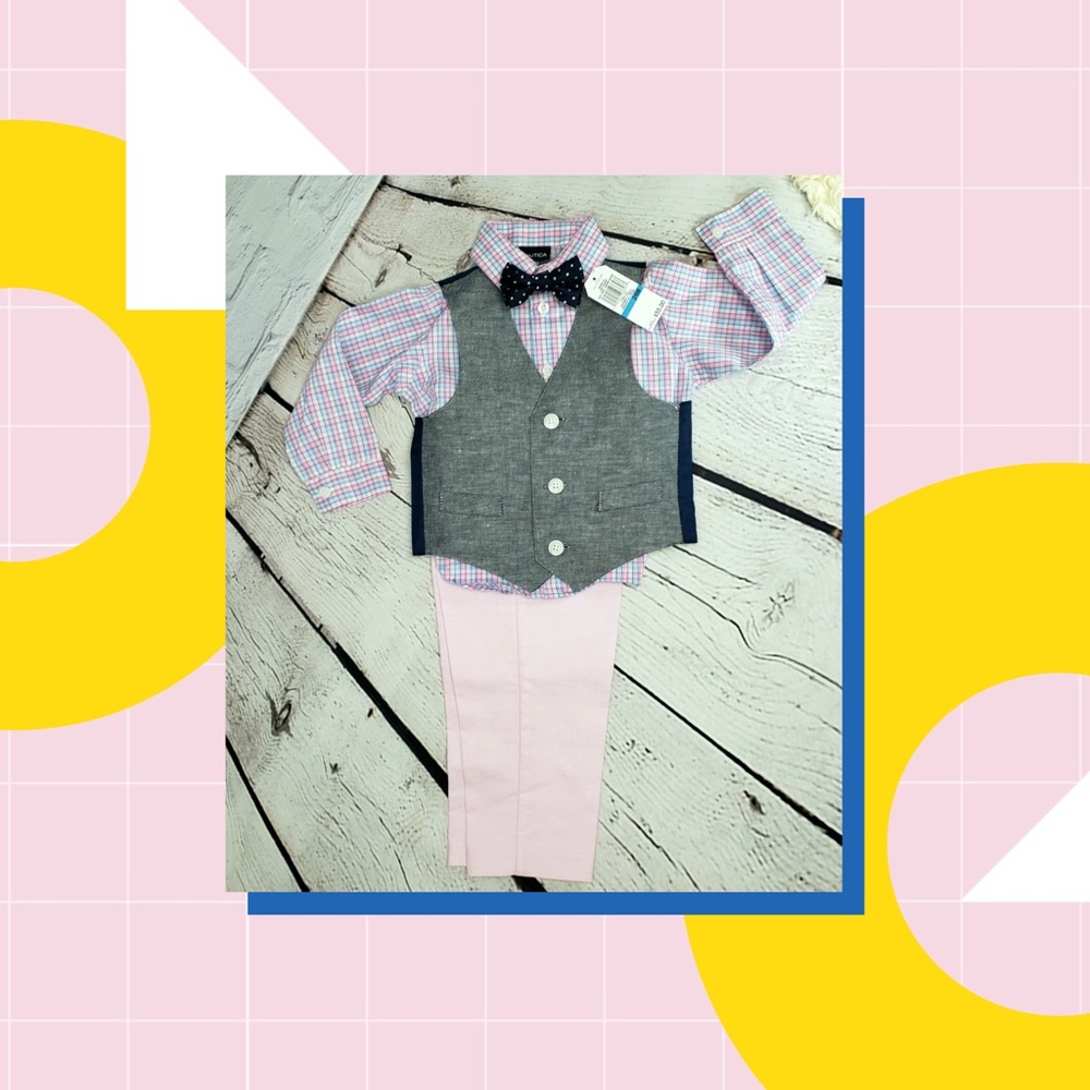 4 piece set NAUTICA formal for boys 24M